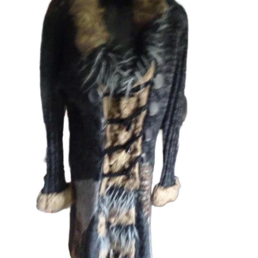 ESHA DESIGNS LONG CARDIGAN SWEATER
